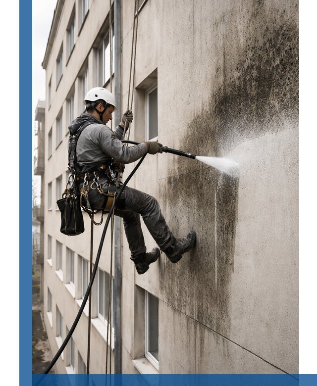 Профессиональная очистка фасадов от плесени в Кисловодске