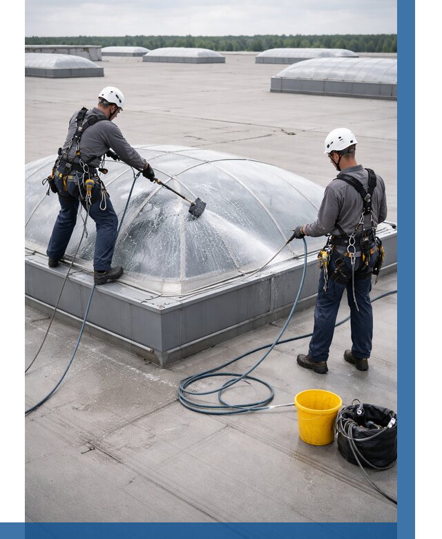 Мойка зенитных фонарей в Кисловодске, заказать от 4812 р. | ВЫСОТНИК-Ксл