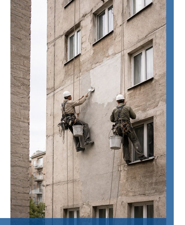 Косметический ремонт фасада в Кисловодске от 1176 р. | ВЫСОТНИК-Ксл