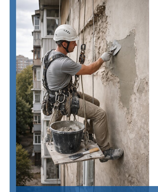 Восстановление фасадной штукатурки в Кисловодске с гарантией качества