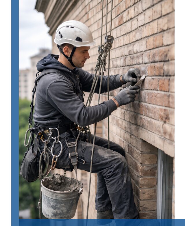 Качественный ремонт кирпичной кладки фасада в Кисловодске с гарантией