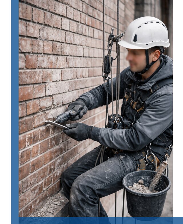 Расшивка кирпичных швов фасадов и стен, ремонт в Кисловодске