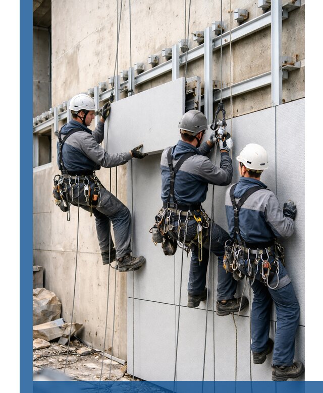 Монтаж вентилируемого фасада в Кисловодске под ключ с гарантией качества