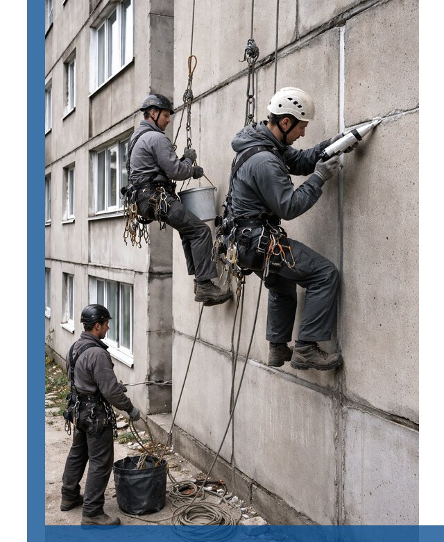 Герметизация межпанельных швов в Кисловодске с гарантией герметичности