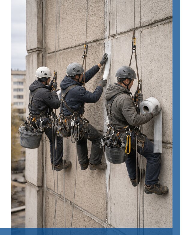 Ремонт межпанельных швов в Кисловодске от 802 р. | ВЫСОТНИК-Ксл