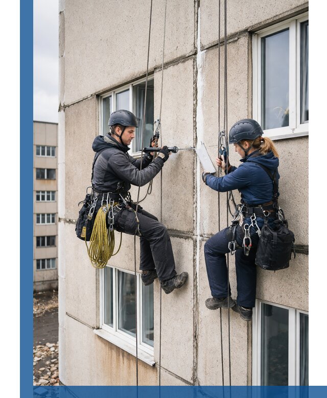 Герметизация межпанельных швов тёплым швом в Кисловодске