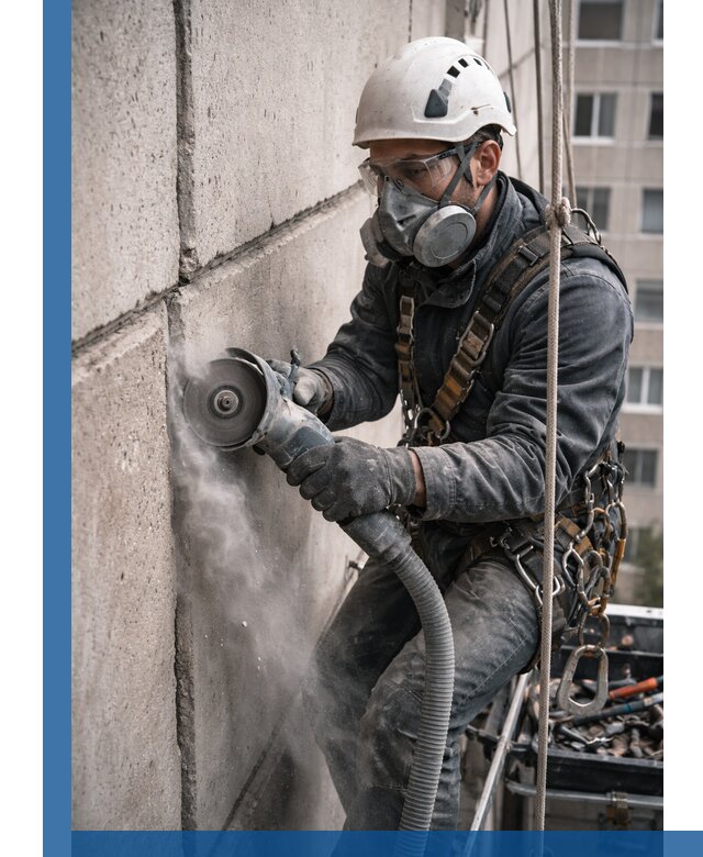 Штробление межпанельных швов в Кисловодске качественно и быстро