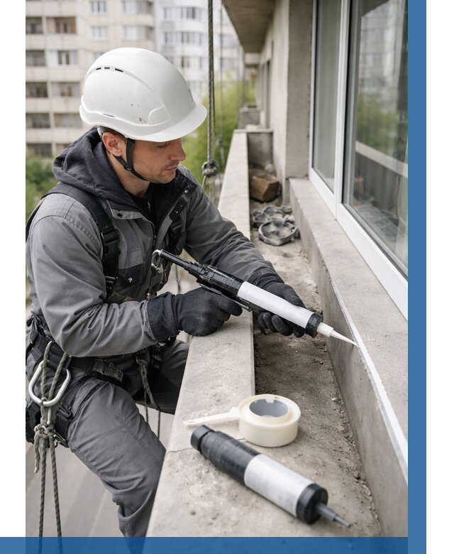 Герметизация швов лоджии в Кисловодске от 4812 р. | ВЫСОТНИК-Ксл