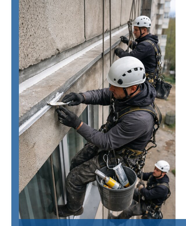 Герметизация примыкания балкона в Кисловодске под ключ с гарантией