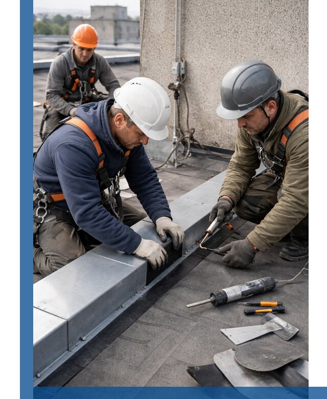 Ремонт кровельных примыканий в Кисловодске профессионально