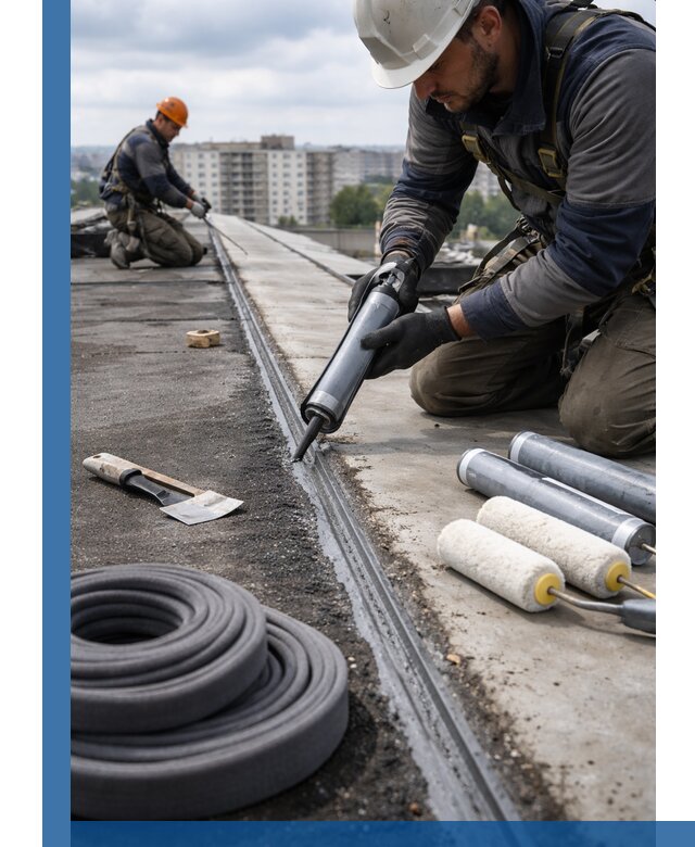 Герметизация швов кровли в Кисловодске с гарантией герметичности