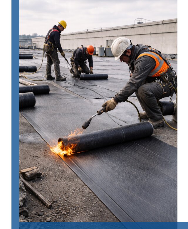 Монтаж наплавляемой кровли в Кисловодске профессионально