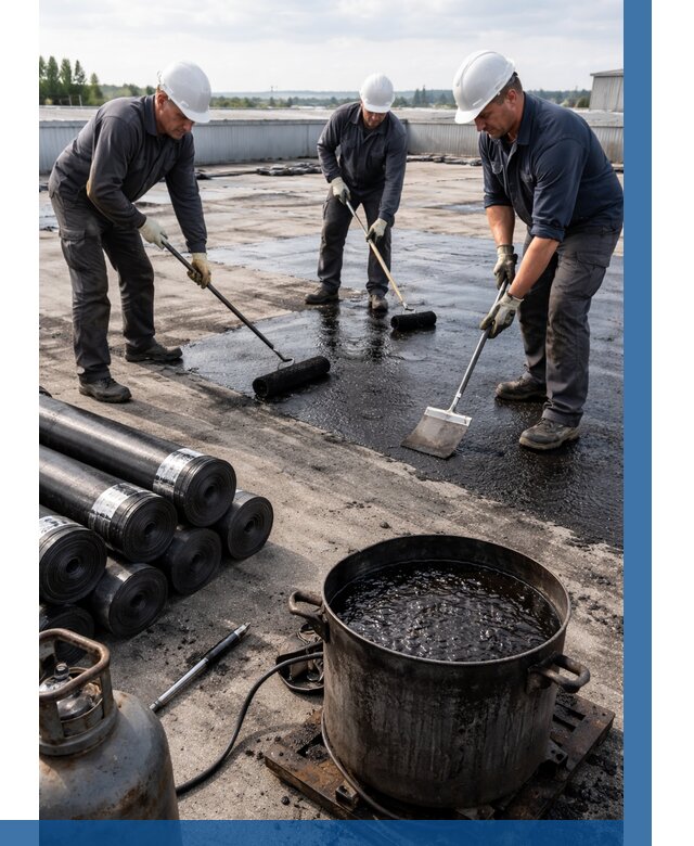 Гидроизоляция кровли мастикой в Кисловодске от 642 р. | ВЫСОТНИК-Ксл