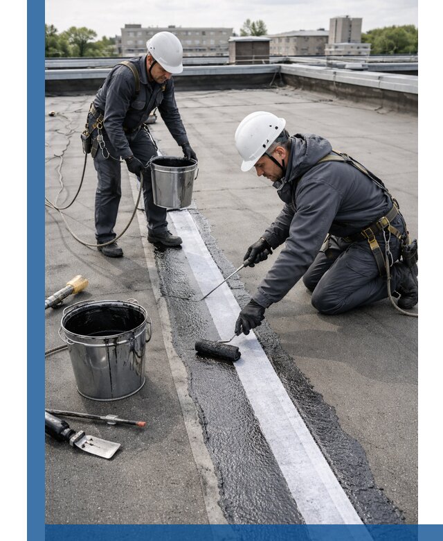 Гидроизоляция кровли мастикой в Кисловодске надежная защита