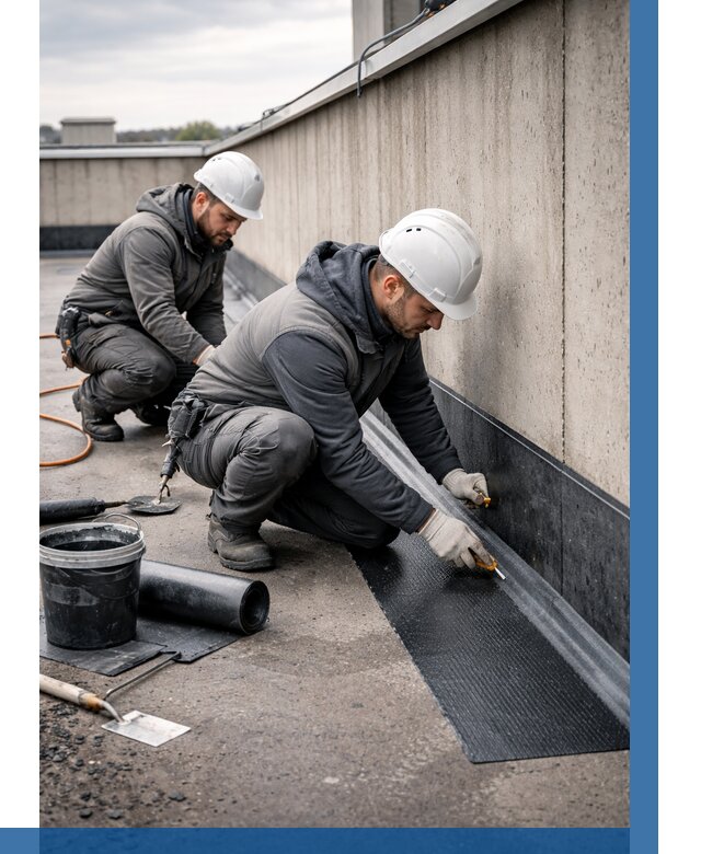 Гидроизоляция примыканий на кровле в Кисловодске от 962 р. | ВЫСОТНИК-Ксл