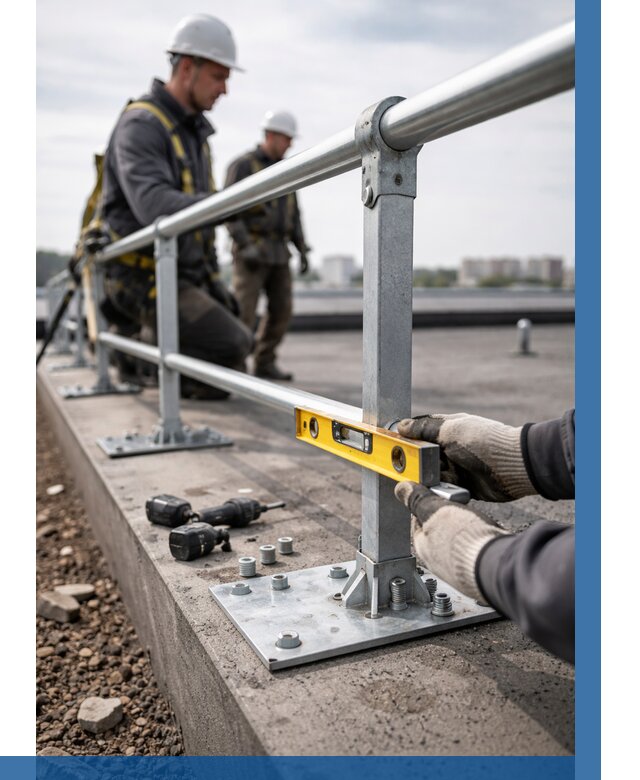 Монтаж кровельного ограждения в Кисловодске от 1283 р. | ВЫСОТНИК-Ксл