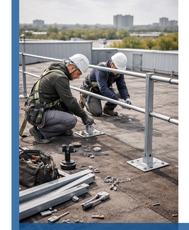 Монтаж кровельного ограждения в Кисловодске под ключ с гарантией