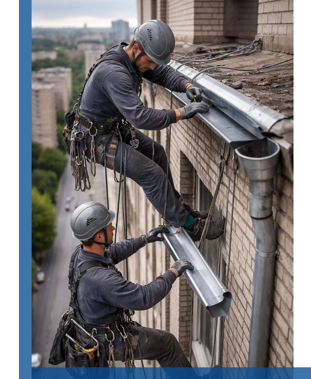 Ремонт водосточных желобов в Кисловодске, быстро и качественно