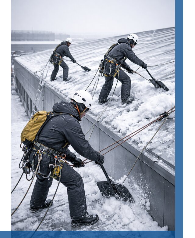 Очистка навесов от снега в Кисловодске от 4812 р. | ВЫСОТНИК-Ксл