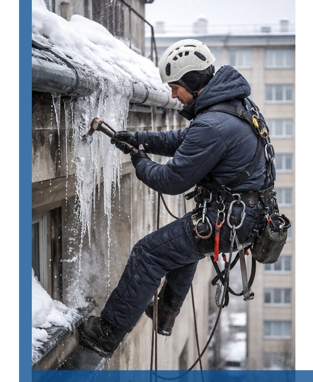 Удаление наледи и чистка водостоков в Кисловодске оперативно и безопасно
