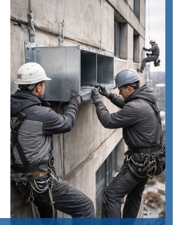 Монтаж вентиляционных коробов в Кисловодске от 3208 р. | ВЫСОТНИК-Ксл