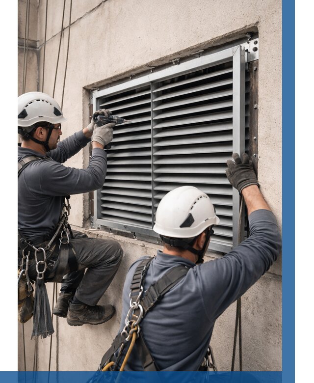 Монтаж вентиляционных решеток в Кисловодске от 4812 р. | ВЫСОТНИК-Ксл