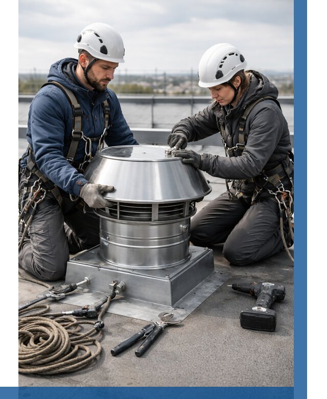 Установка дефлекторов на кровле в Кисловодске от 4812 р. | ВЫСОТНИК-Ксл