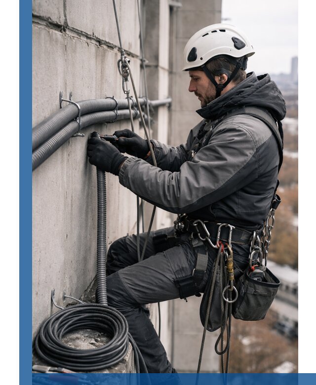 Профессиональный монтаж гофры для кабеля в Кисловодске с гарантией