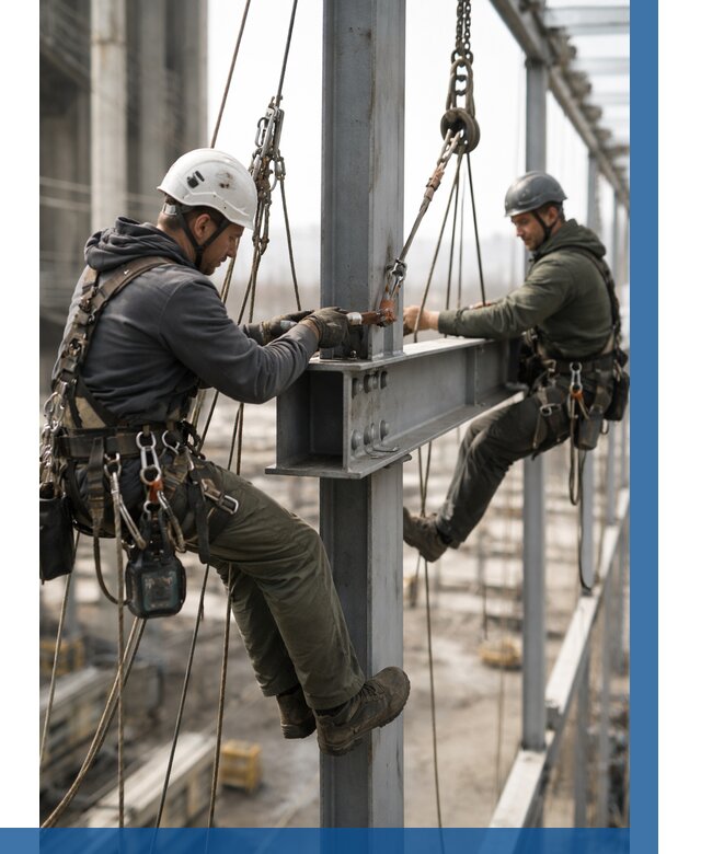 Монтаж металлоконструкций на высоте в Кисловодске от 3743 р. | ВЫСОТНИК-Ксл