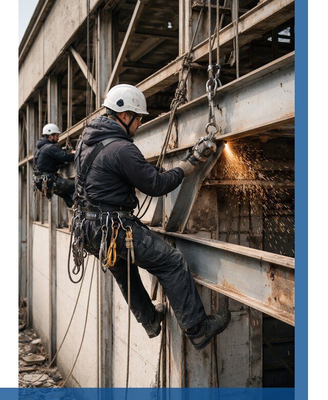 Демонтаж металлоконструкций на высоте в Кисловодске от 6951р. |ВЫСОТНИК-Ксл