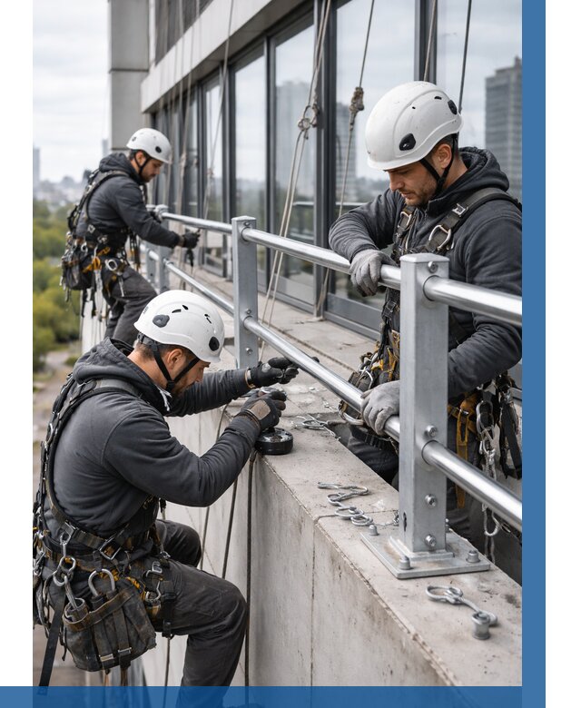 Монтаж ограждений на высоте в Кисловодске, от 1283 р. | ВЫСОТНИК-Ксл
