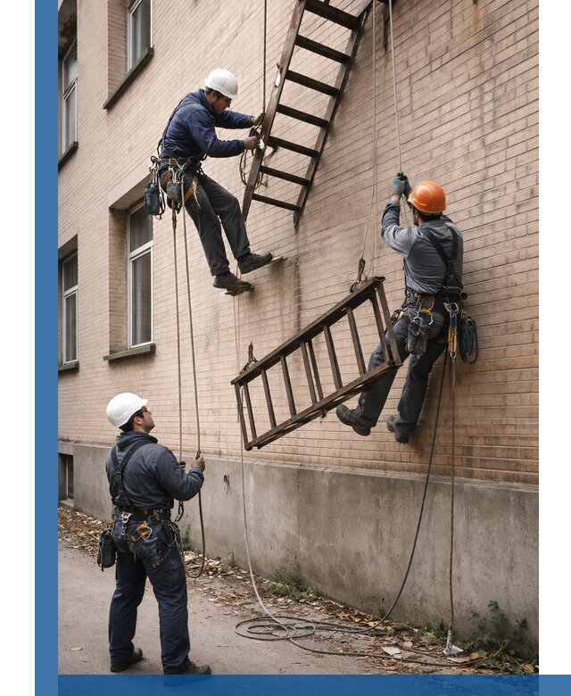 Демонтаж пожарной лестницы в Кисловодске быстро и безопасно