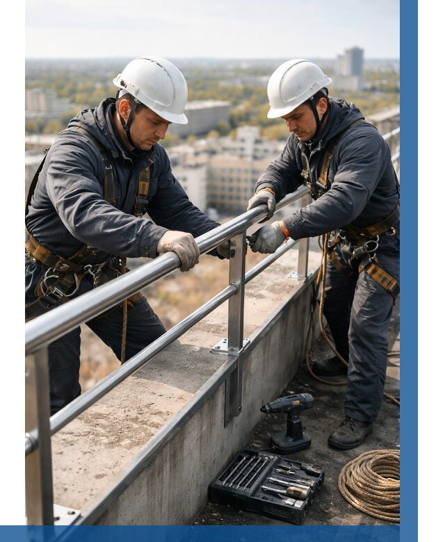 Монтаж перил на высоте в Кисловодске от 2674 р. | ВЫСОТНИК-Ксл