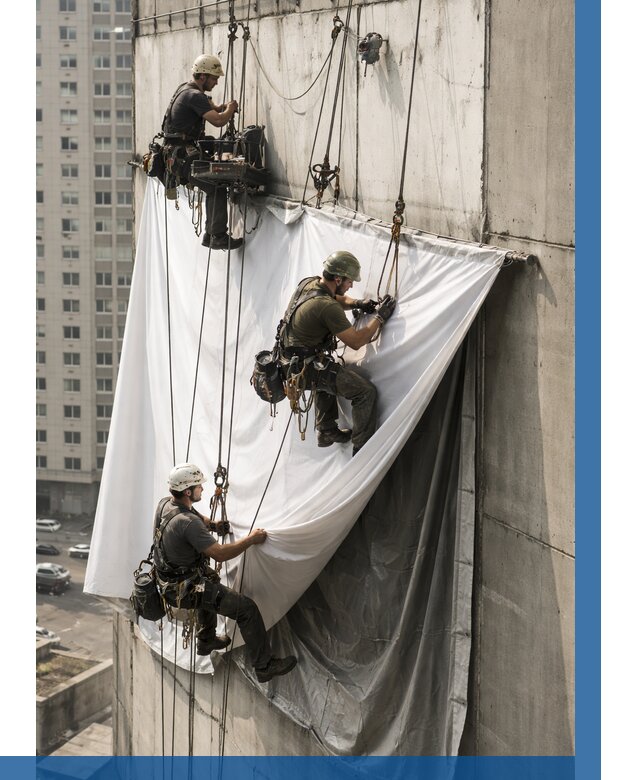 Замена баннерного полотна в Кисловодске от 6951 р. | ВЫСОТНИК-Ксл—заказать