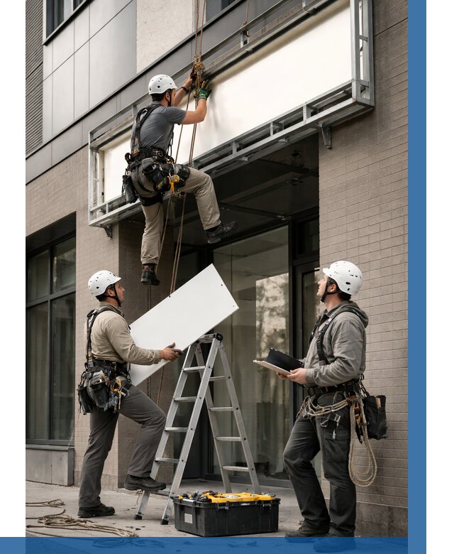 Монтаж светового короба в Кисловодске от 6951 р. | ВЫСОТНИК-Ксл