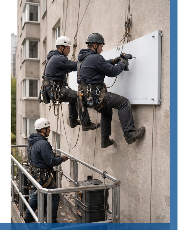 Монтаж табличек и указателей в Кисловодске от 3743 р. | ВЫСОТНИК-Ксл