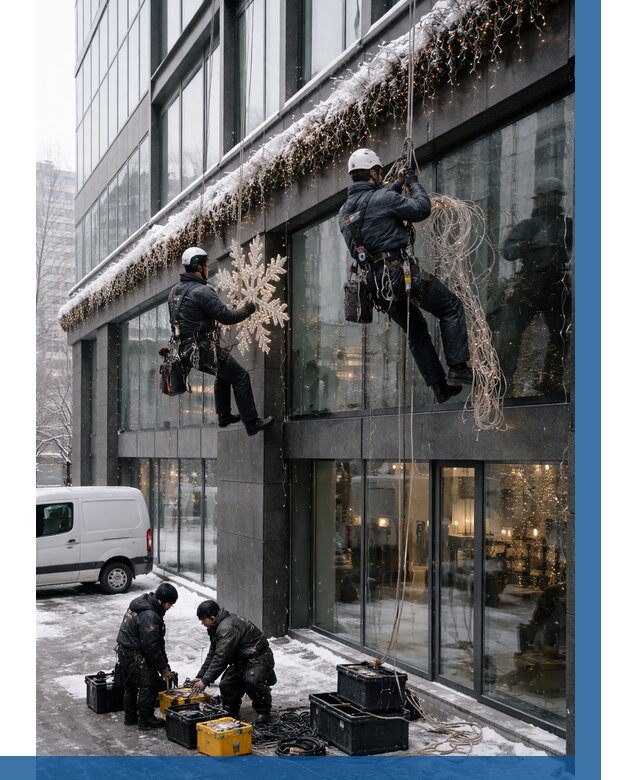 Демонтаж новогоднего оформления в Кисловодске от 5882 р. | ВЫСОТНИК-Ксл