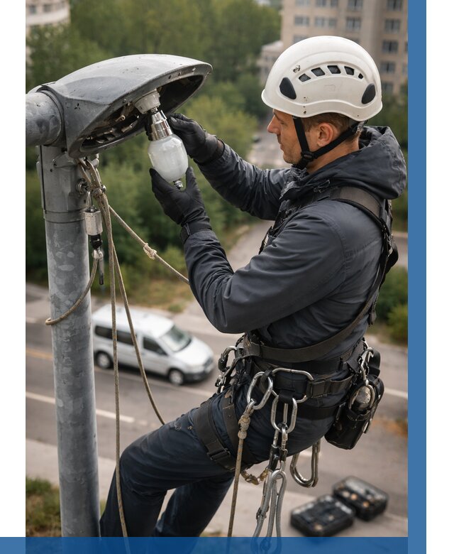 Замена ламп на высоте в Кисловодске от 2674 р. | ВЫСОТНИК-Ксл