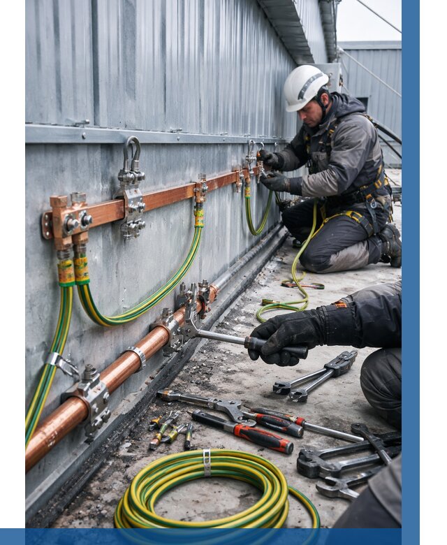 Монтаж заземления здания в Кисловодске от 26735 р. | ВЫСОТНИК-Ксл