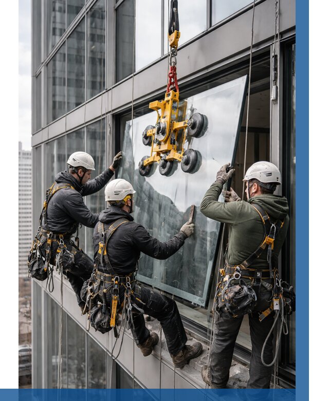 Фасадное остекление зданий под ключ в Кисловодске от 10694 р. | ВЫСОТНИК-Ксл