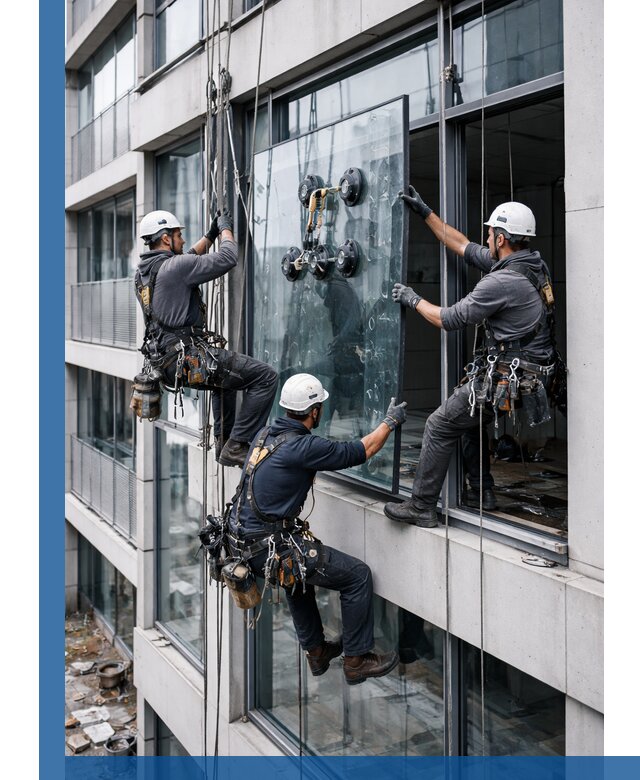 Фасадное остекление и монтаж витражей зданий в Кисловодске под ключ