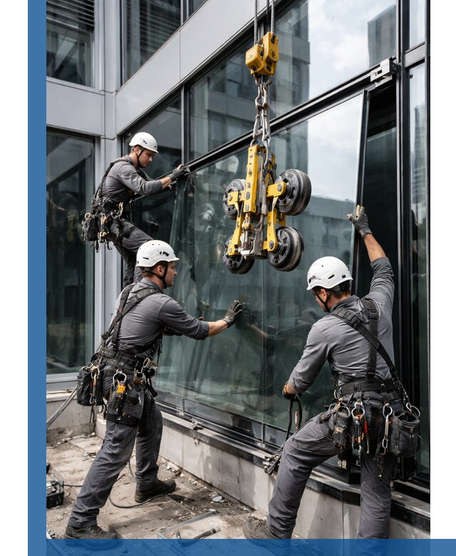 Структурное остекление фасадов в Кисловодске монтаж и обслуживание