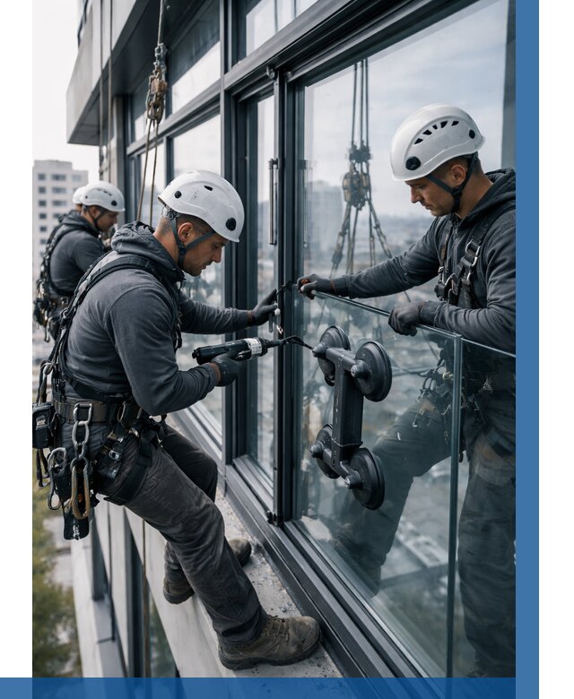 Витражное остекление зданий в Кисловодске от 3743 р. | ВЫСОТНИК-Ксл