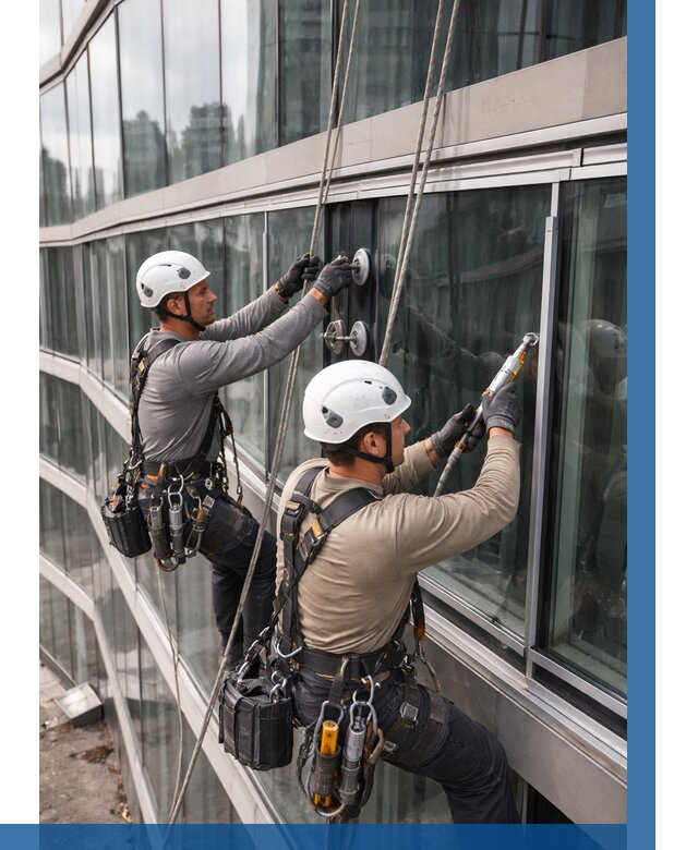 Радиусное остекление фасада в Кисловодске от 12833 р. | ВЫСОТНИК-Ксл