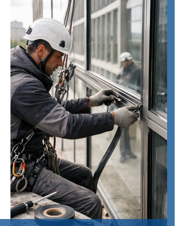 Ремонт витражных конструкций в Кисловодске от 3743 р. | ВЫСОТНИК-Ксл