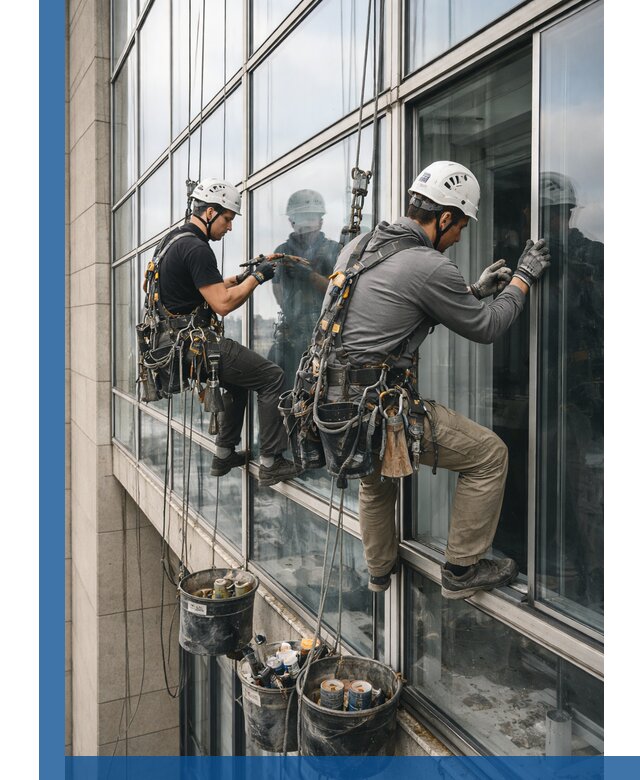 Ремонт витражных конструкций и фасадного остекления в Кисловодске