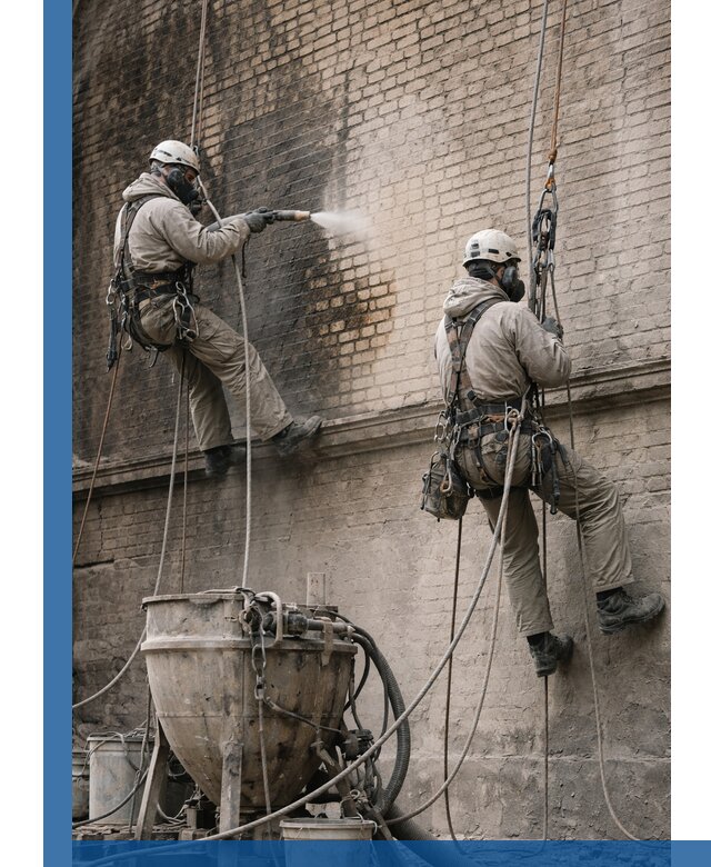 Пескоструйная очистка фасадов в Кисловодске профессионально