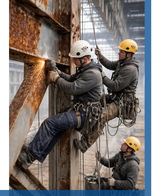 Зачистка металла от ржавчины в Кисловодске от 374 р. | ВЫСОТНИК-Ксл