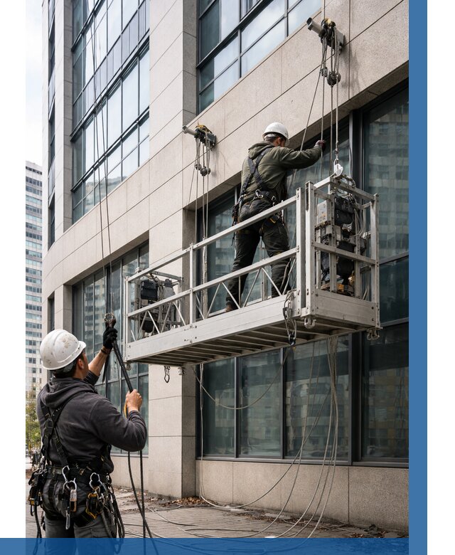 Монтаж и подъем фасадной люльки в Кисловодске от 12833 р. | ВЫСОТНИК-Ксл