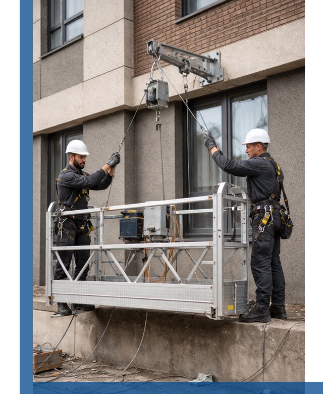 Монтаж и подъем фасадной люльки в Кисловодске с гарантией безопасности